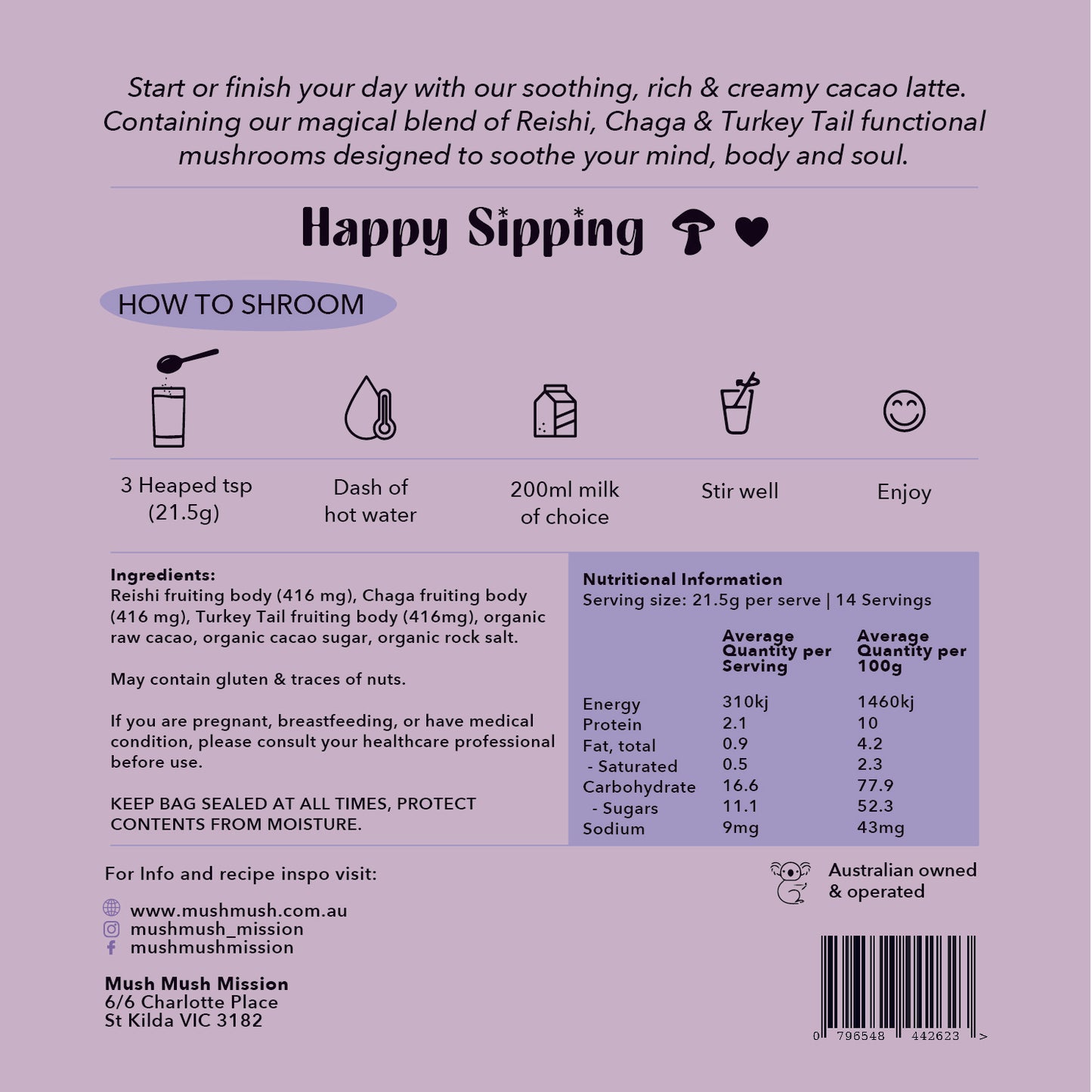 Calming Cacao Latte – Relax & Unwind Cacao