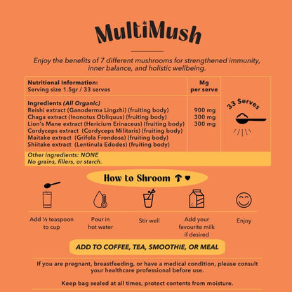 MultiMush – Organic 7 Essentials Mushrooms