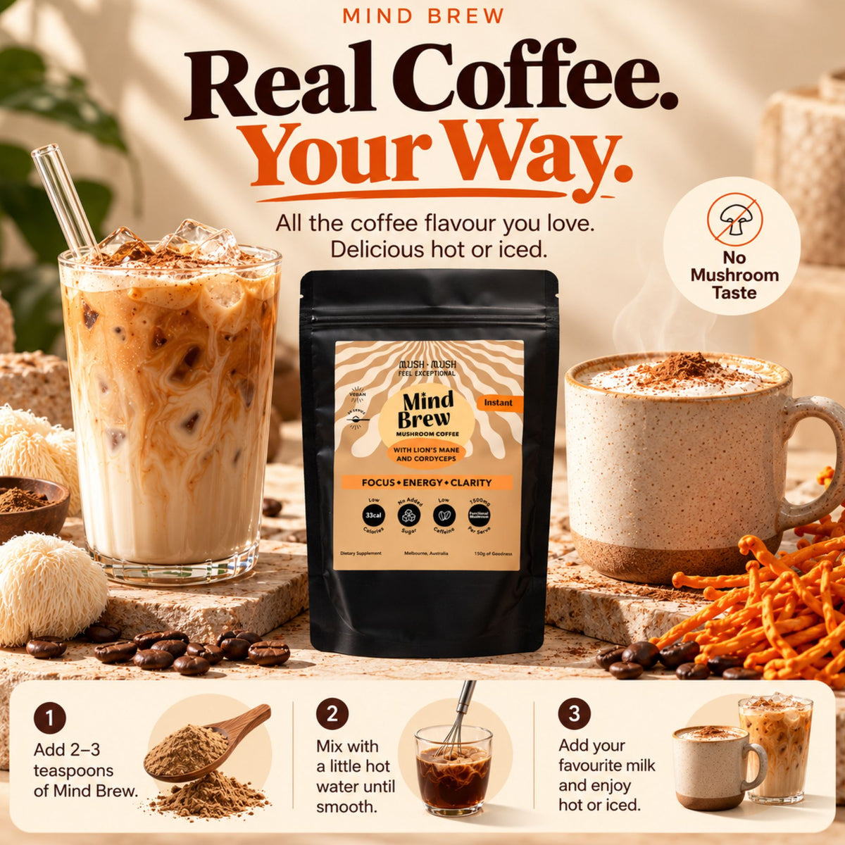 Mind Brew – Clean Focus & Energy Coffee