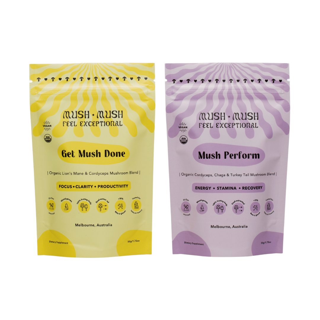 Focus & Energy Stack – Lion's Mane + Cordyceps