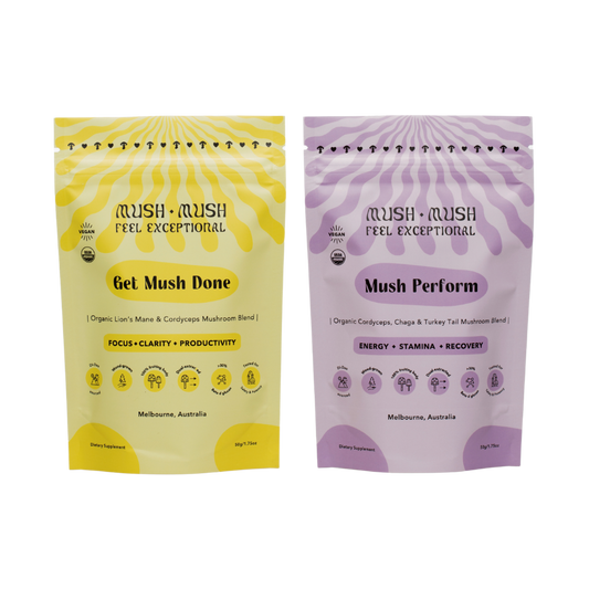 Focus & Energy Stack – Lion's Mane + Cordyceps